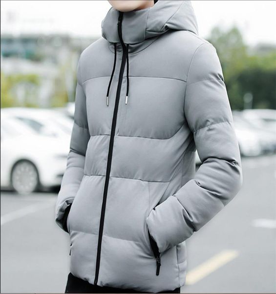 

fall and winter down cotton jacket coats men's fashion business self-cultivation double cap cotton jackets coat youth korean 4xl, Tan;black