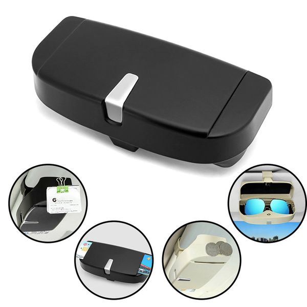 

car sun visor glasses case organizer glasses storage box holder visor sunshade auto interior accessories
