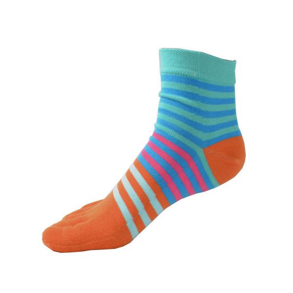 

2018 new spring summer fashion women men cotton toe socks striped color british style business casual color socks clothes wear, Black;white