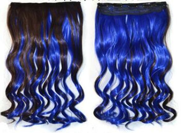 

097 Синтетический Хвост Длинные Прямые Волосы 16" / 22" Клип Хвост Наращивание Волос Б