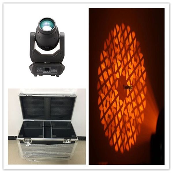 2 pcs com flightcase 16 Facet Prism 250W LED Movendo Cabeça Forte Beam LED Luzes de Estágio 9R 250 Moving Head Beam LED