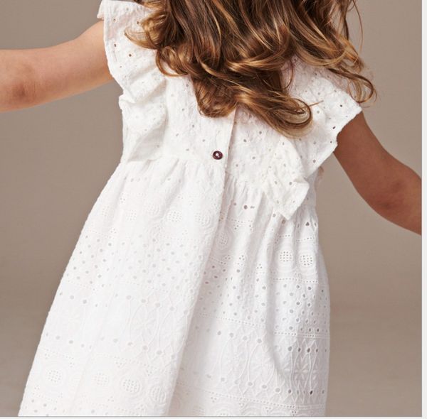 

Платья-принцессы с рукавами и рукавами для девочек Лето 2019 Детский бутик одежды 2-