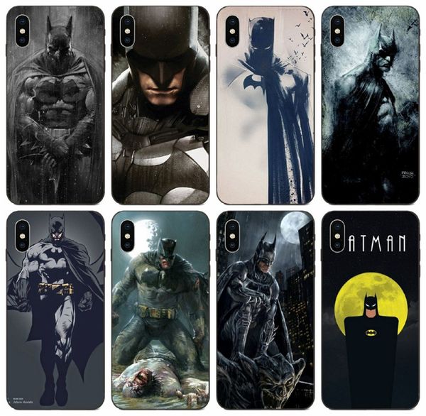 

tongtrade] superman batman star super hero painted case for iphone 11 pro max 8 7 6s 5 plus x xs xr galaxy note 10 pro huawei p10 lite case