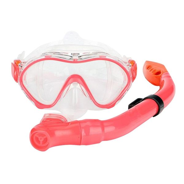 

kids diving mask anti-fog full dry snorkels set breathing tube kit children high definitionsnorkeling swimwear accessories