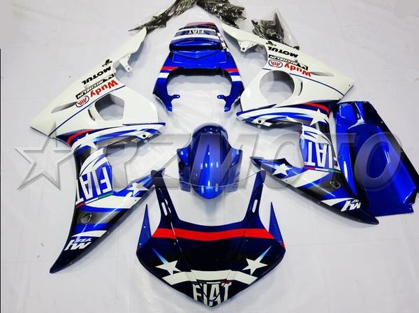 

New ab pla tic fairing fit for yamaha fairing yzfr6 2003 2004 2005 bodywork fairing yzf r6 03 04 05 fairing kit nice white blue black