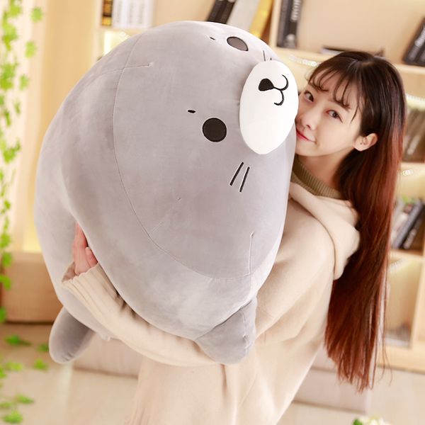 2019 Cuddly Soft Fat Sea Animal Seal Plush Toy Big Stuffed Cartoon