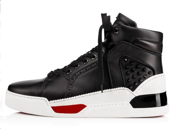 

luxury designeraurelien red bottom shoes for men sneaker sports shoes flat aurelien sneakers trainers birthday wedding gift, Black