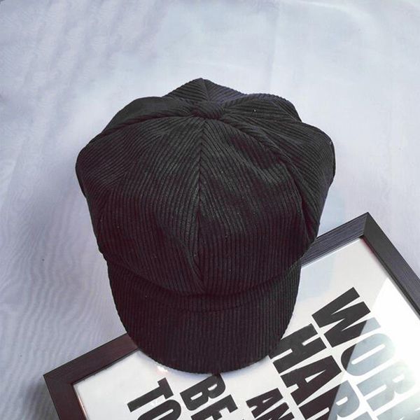 

newsboy cap beret female flat cap autumn winter hats for women octagonal painter hat vintage england artist, Blue;gray