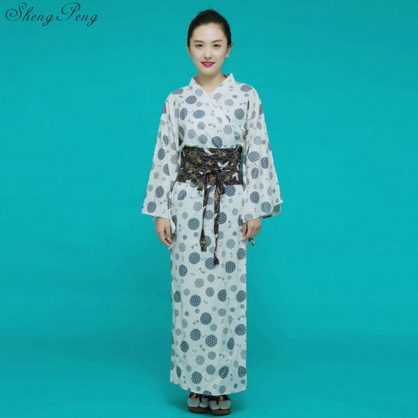 

2019 japanese kimono traditional dress cosplay female yukata women haori japan geisha costume komonos woman v1467, Red