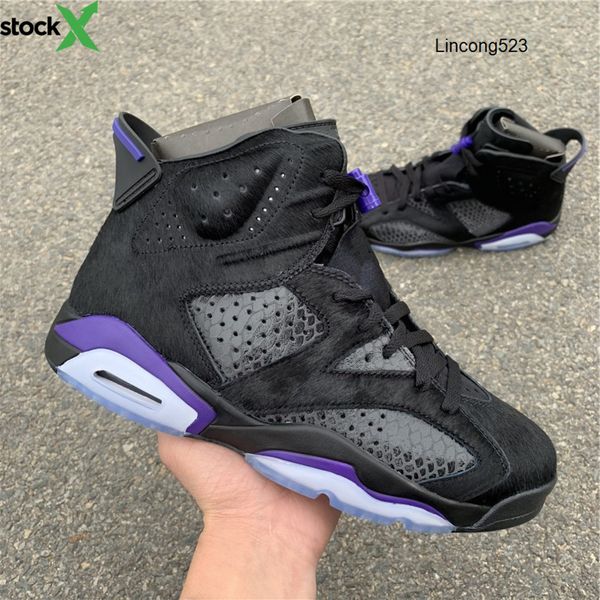

new 6 vi black cat hairs men basketball shoe male 6s sports designer sneakers outdoor trainers size 7-13