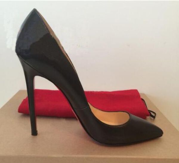 

brand women pumps shoes woman red bottom high heels pumps stilettos shoes black matte sheepskin lines women wedding shoes 8cm 10cm 12cm+box