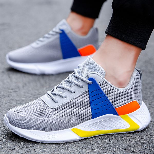 

summer fashion men casual shoes lace-up breathable sneakers steel toe air safety boots puncture-proof work sneakers hollow shoes, Black