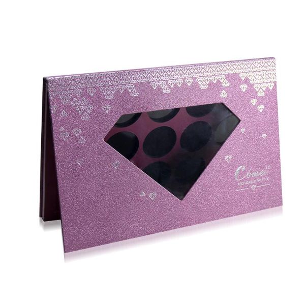

coosei professional diy makeup palette purple empty magnetic eyeshadow palette fill 15*36mm eye shadow pans cp9-006