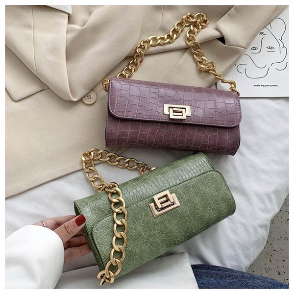 

women purple baguette bag 2020 summer chain shoulder handbags mini clutch wallet purple crossbody bag beach sac new arrival