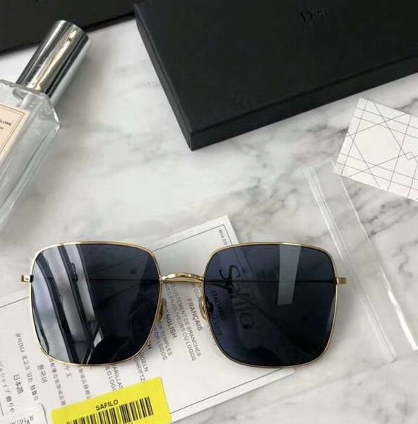 

металл золото синий квадрат модные солнцезащитные очки gafas-де-соль де женщин солнцезащитные очки shades новая с коробкой, White;black