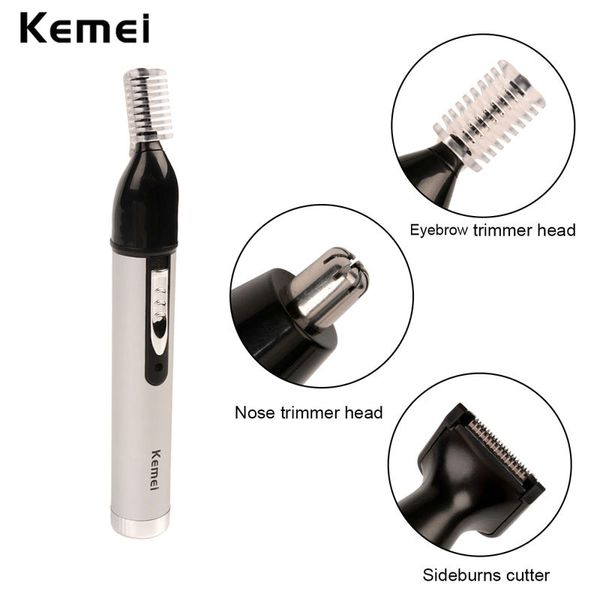

kemei 6651 3 в 1 бритье волос в носу триммер электробритва уха tondeuse в cheveux nez де пре moi clipper бритвы godxo