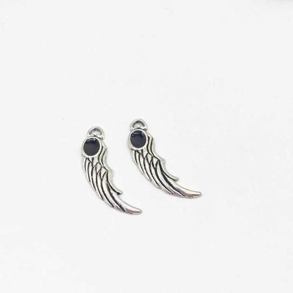 

12 pcs wings charms fit diy handmade necklace earring bracelet charms jewelry making, Blue;slivery