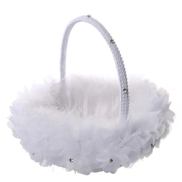 

wedding flower girl basket decorative elegant flower decor wedding flower basket bridal basket