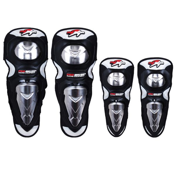 

protective motorcycle kneepad thick tainless steel motocross equipment moto protector racing elbow sport utility 4pc/1set