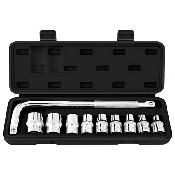 

10 pcs car mechanics tool kit wrench socket set for auto motorcycle repair mal999