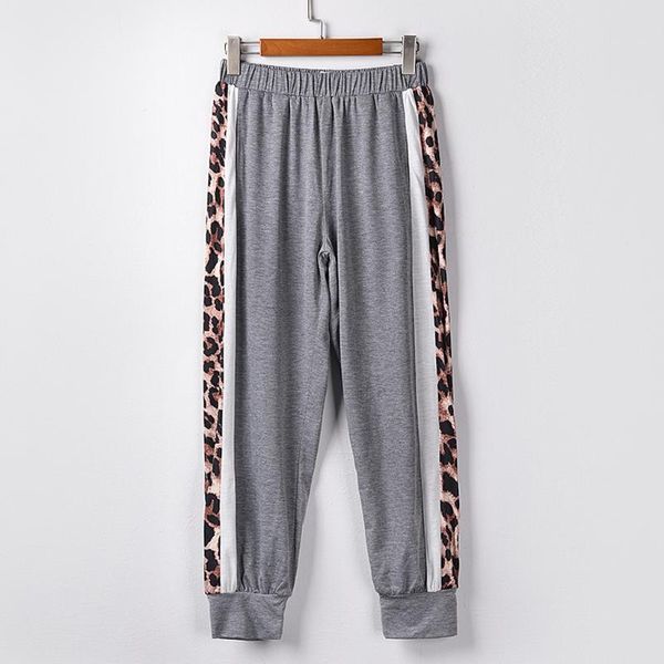 

women's home pants women leopard print patchwork trousers casual pant print loose pants lady fashion long trousers #t1g, Black;white
