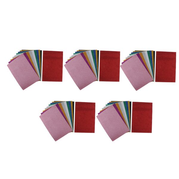 

50pcs glitter foam crafting sheets assorted colorful craft sponge self adhesive