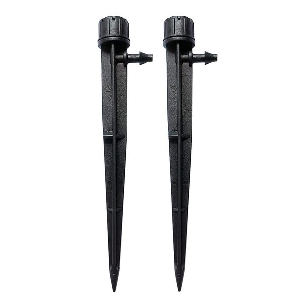 

50pcs adjustable 8 holes watering drippers micro irrigation system misting nozzle stake sprinkler connect 4/7mm hose
