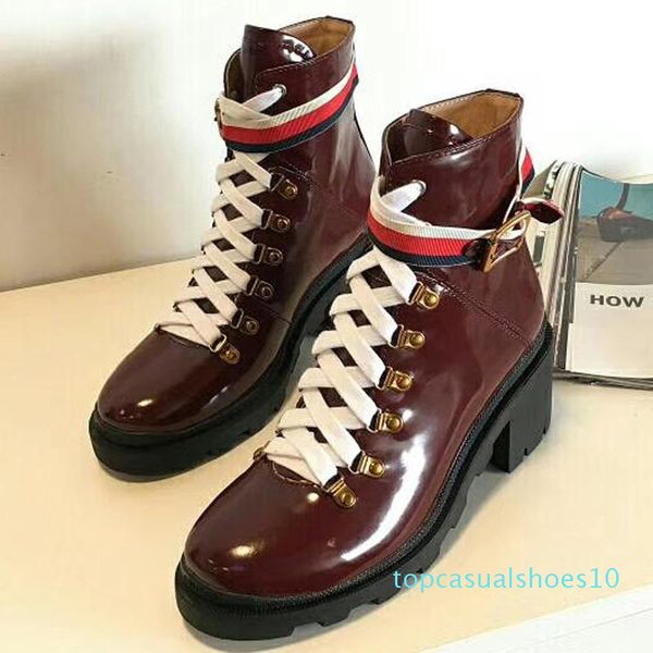 

fashion leather star women shoes woman leather short autumn winter ankle designer fashion brand women shoes size 35-40 t10, Black