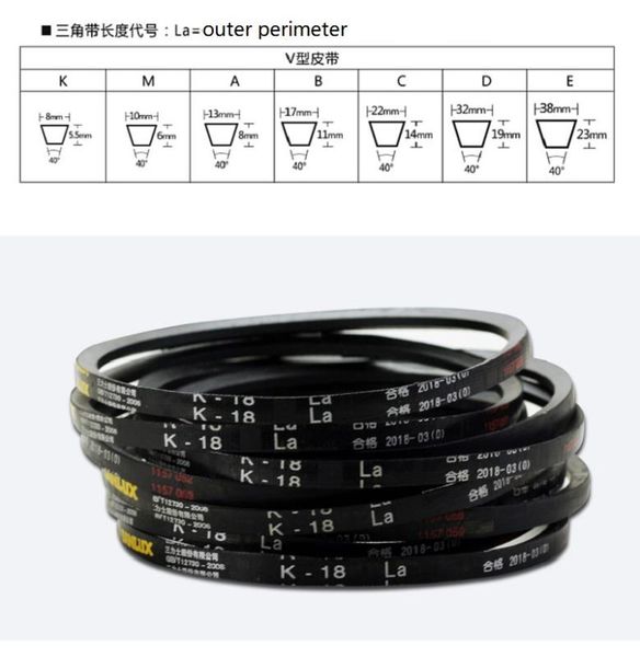 

new 2pcs k type machinery drive band vee-belt drive belt for bench drill k17 k18 k19 k20 k23 k24 k25 k26 k27 k28 k29 k30 k31