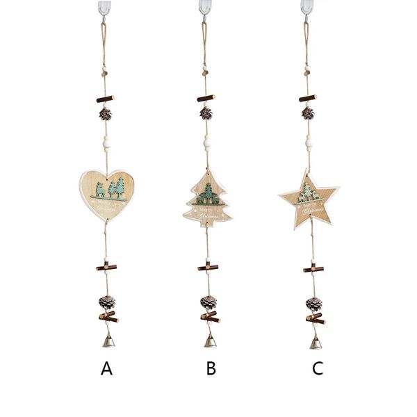 

christmas tree painted mini wood pendant diy pendant hanging home ornament christmas decoration