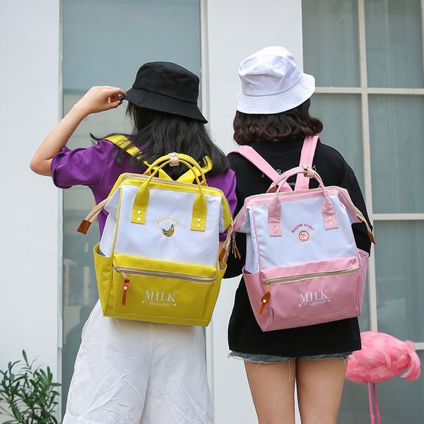 

2020 new ladies backpack korean fashion casual simple large capacity harajuku style women's backpack