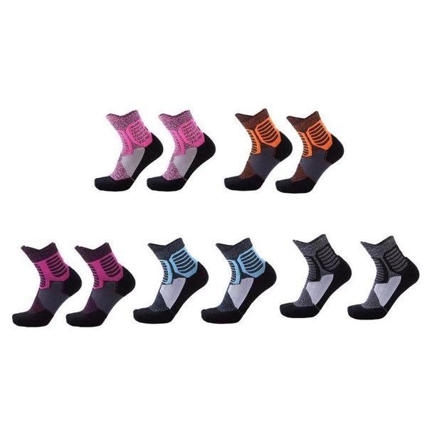 

2pcs knee-high basketball socks towel bottom non-slip sports socks breathable thickened deodorant men's women's tennis, Black