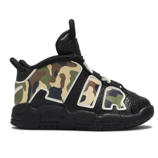 

camo воздух больше быстротемповая пиппен qs td детской обувь баскетбола черный парус л британских загар дети спортивных кроссовок мальчики д, Black