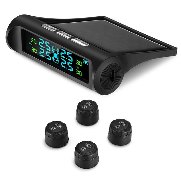 

zeepin c240 tire pressure monitoring system solar tpms with 4 external sensors