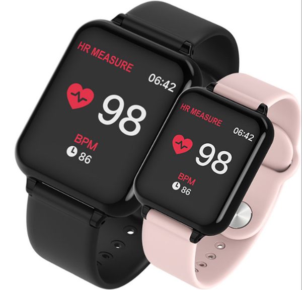 

smart watch b57 smart watches waterproof sports for iphone phone smartwatch heart rate monitor blood pressure functions for women men kid