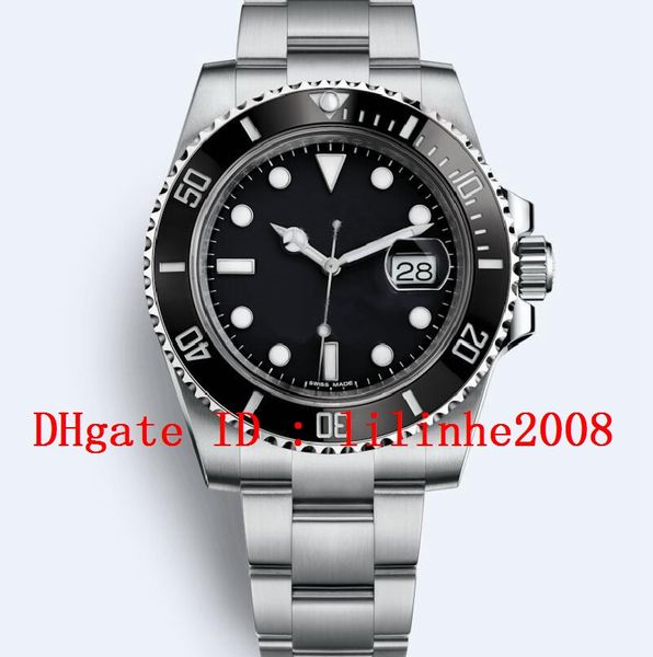 

9 style watch 116610 116618 116618lb 116619lb 116613ln 116610lv 116613lb 114060 ceramic bezel automatic diving date mens watch, Slivery;brown