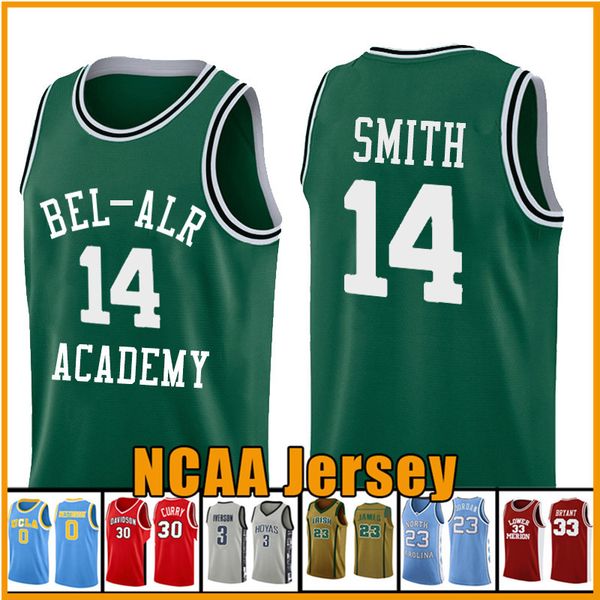 

2019 new love & movie 22 mccall ncaa gold fresh prince 14 will smith 25 carlton banks basketball jersey green secr, Black