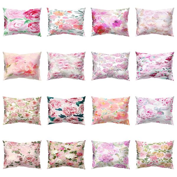 

multicoloured flower printed throw pillow case cushion cover sofa home bed decor new