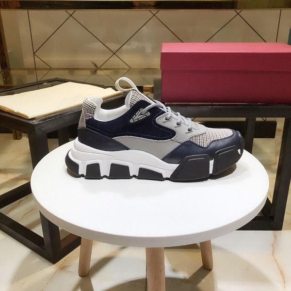 

2020 sneakers summer mens shoes professional training fashion herren sportschuhe chaussures de sport pour hommes rhyton leather sneakers 44, Black