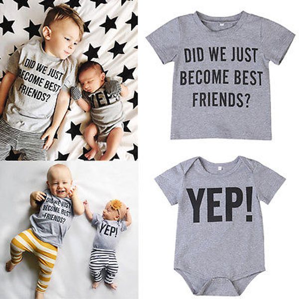 

big brother t-shirt / little brother romper family matching clothes outfits, Blue