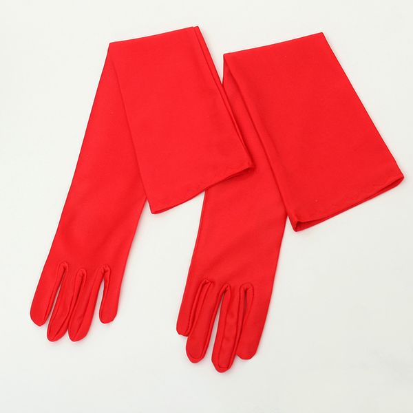 

fashion-5pair/lot spring summer women' thin skin care ultra long sunscreen gloves female solid color elastic long etiquette gloves 55c, Blue;gray