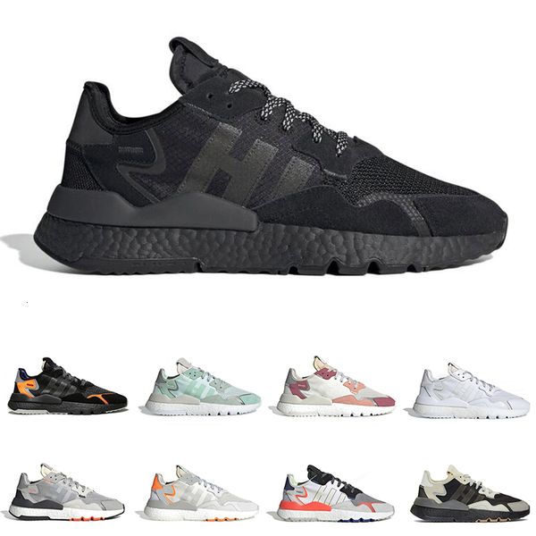 

2019 nite jogger running shoes for men women 3m reflective triple black white grey pack trace pink mens trainer sports sneakers runner