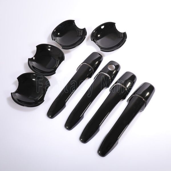 Painting Black Car Exterior Door Handle Cover Outer Bowl Moulding Trim For Mazda 3 2006 2007 2008 2009 2010 2011 2012 2013 Exterior Auto Accessories