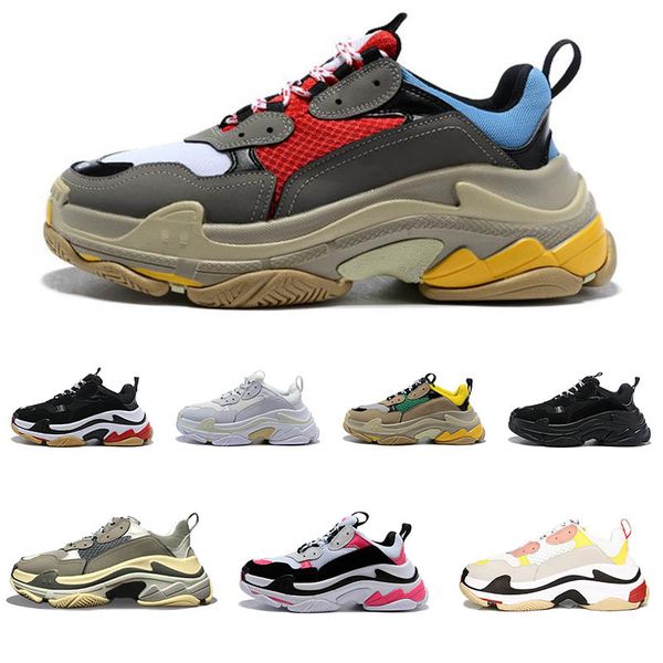 

2019 fashion paris 17fw triple s sneaker platform casual dad shoes for men's women beige black sports designer shoe size 36-45
