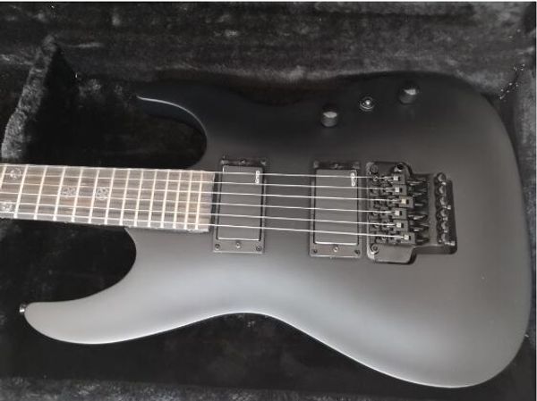 

custom matt black electric guitar,rosewood fretboard hh pickups black hardware,customizedw-2