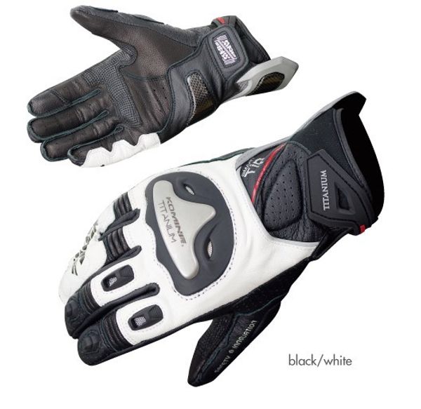 

komine gk-170 new alloy anti-fall racing gloves motorcycle riding gloves touch screen knight, Black