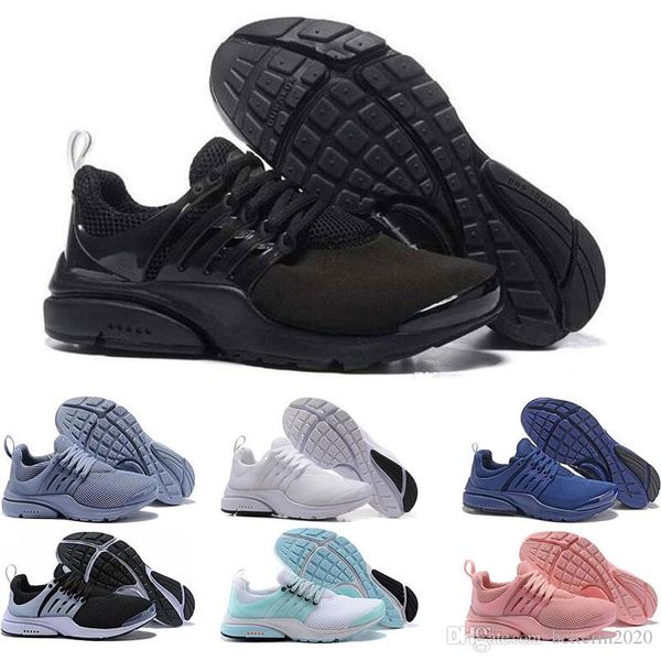 

2019 new presto br qs mens womens sneaker tripel black white pink running shoes trainer sport shoe athletic jogging size 36-45 drop shipping