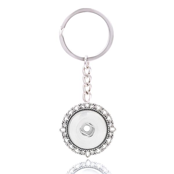 

fashion metal key rings 030 key chain interchangeable 18mm snap button key rings christmas gifts for women charm jewelry, Slivery;golden