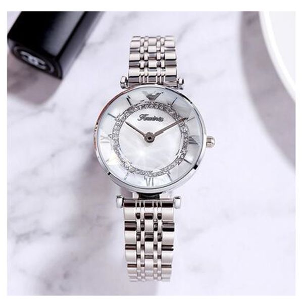 

women watch 2019 dress silver gold women wrist watch quartz diamond ladies watches gift for, Slivery;brown