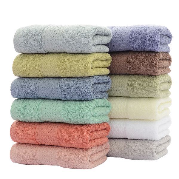 

1pc pure and fresh style face towel 100% cotton material soft comfortable protect your skin 33x74cm